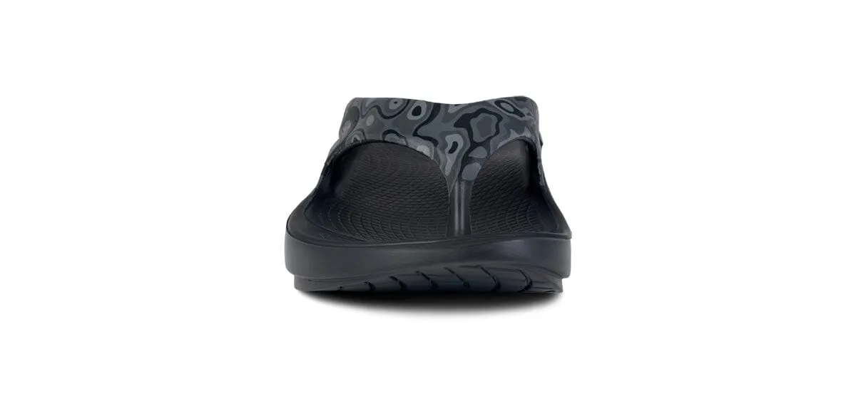 OOFOS Unisex OOriginal Sport Thong Sandal - Black Water Camo
