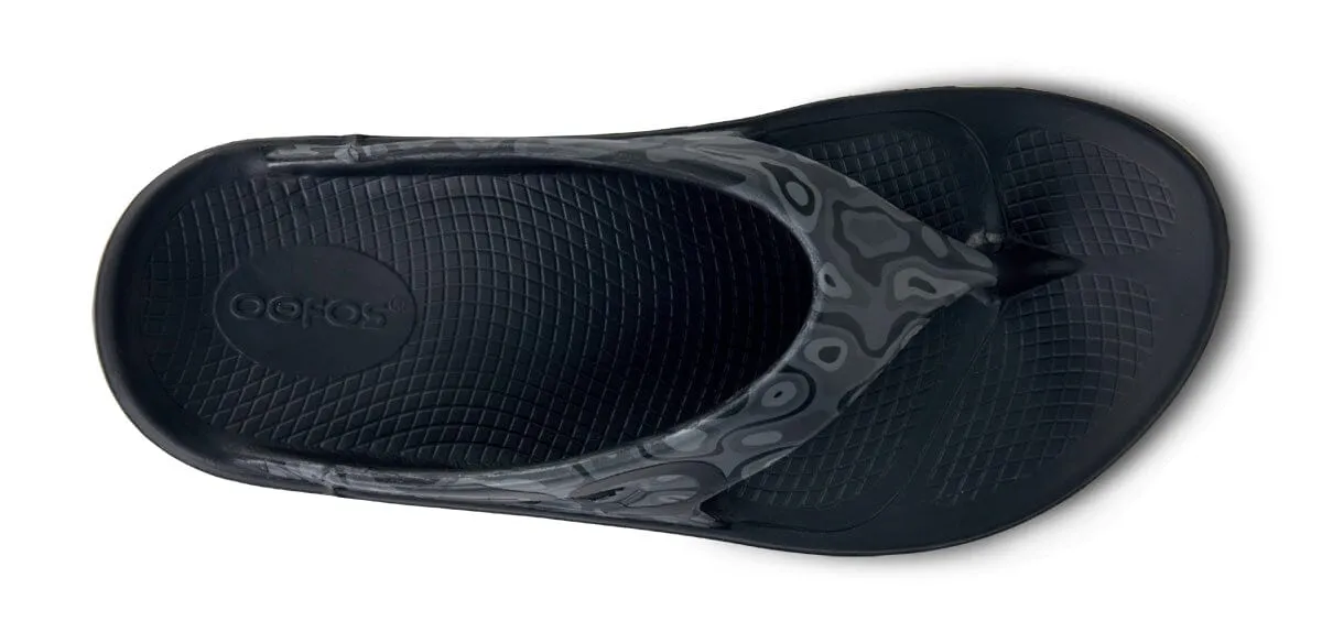 OOFOS Unisex OOriginal Sport Thong Sandal - Black Water Camo