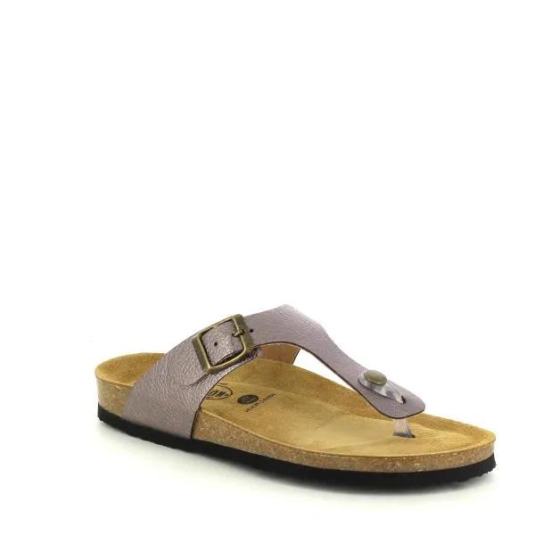 Plakton 181671 Silver Thong Sandals