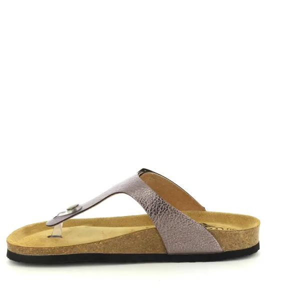 Plakton 181671 Silver Thong Sandals