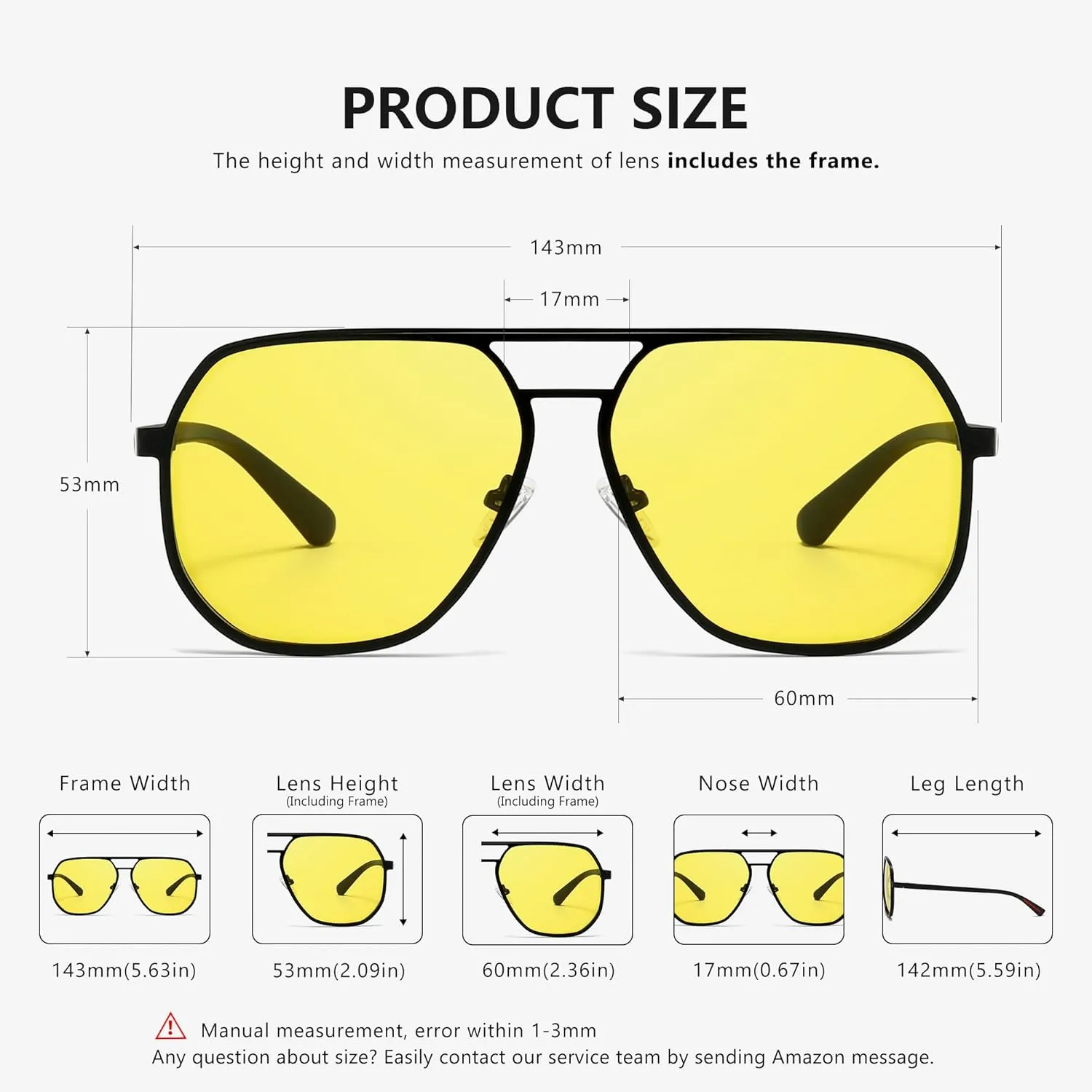 SUNGAIT Polygon Aviator Sunglasses for Men Polarized Trendy Square Sun Glasses Retro Pilot Shades UV Protection
