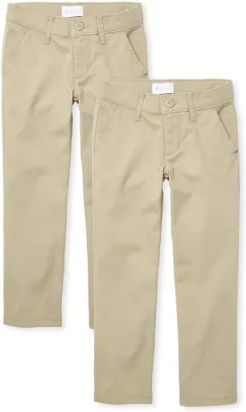 The Children's Place Stretch Bootcut Chino Pants,multipacks