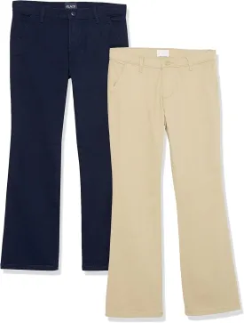 The Children's Place Stretch Bootcut Chino Pants,multipacks