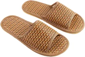 thuizen Men's Tatami Straw Rattan Grass Sandal Slipper