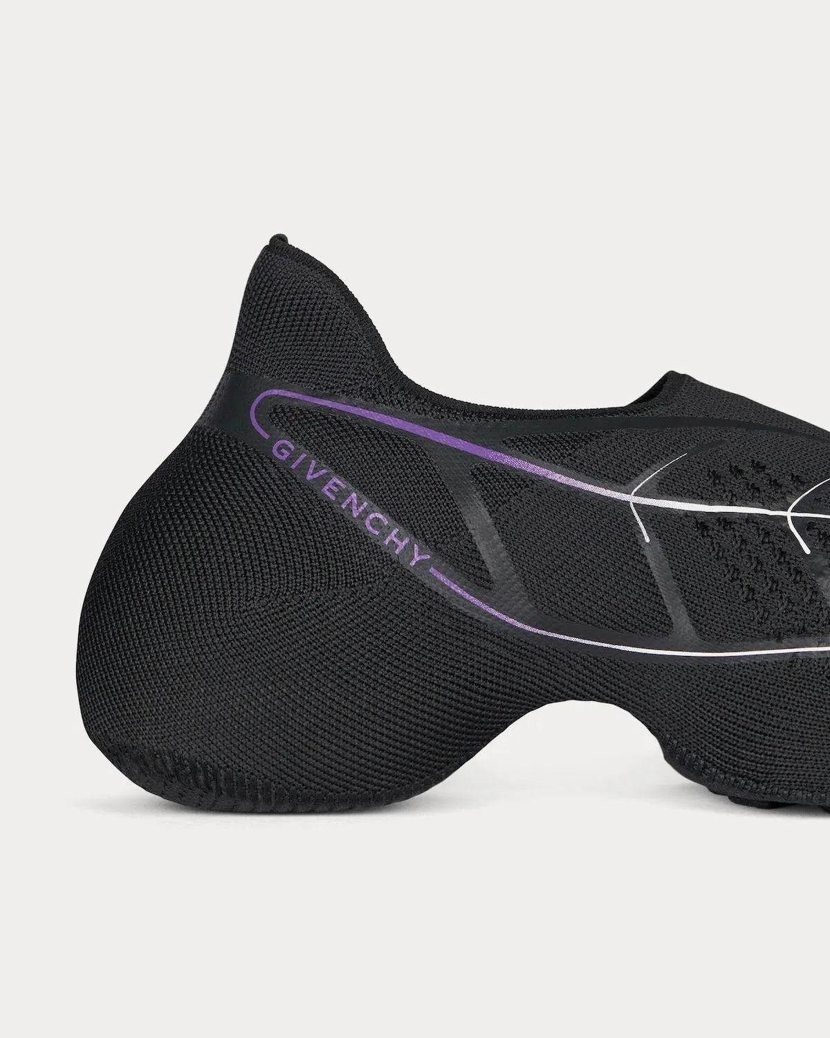 TK-360  Mesh Black / Purple Slip On Sneakers