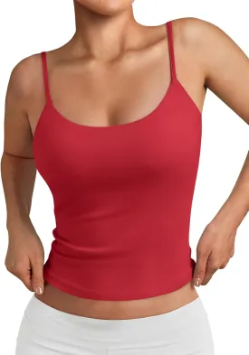 Trendy Queen Womens Summer Tank Tops Double Lined Going Out Teen Girls Y2k Sleeveless Backless 2025 Workout Cami Adjustable