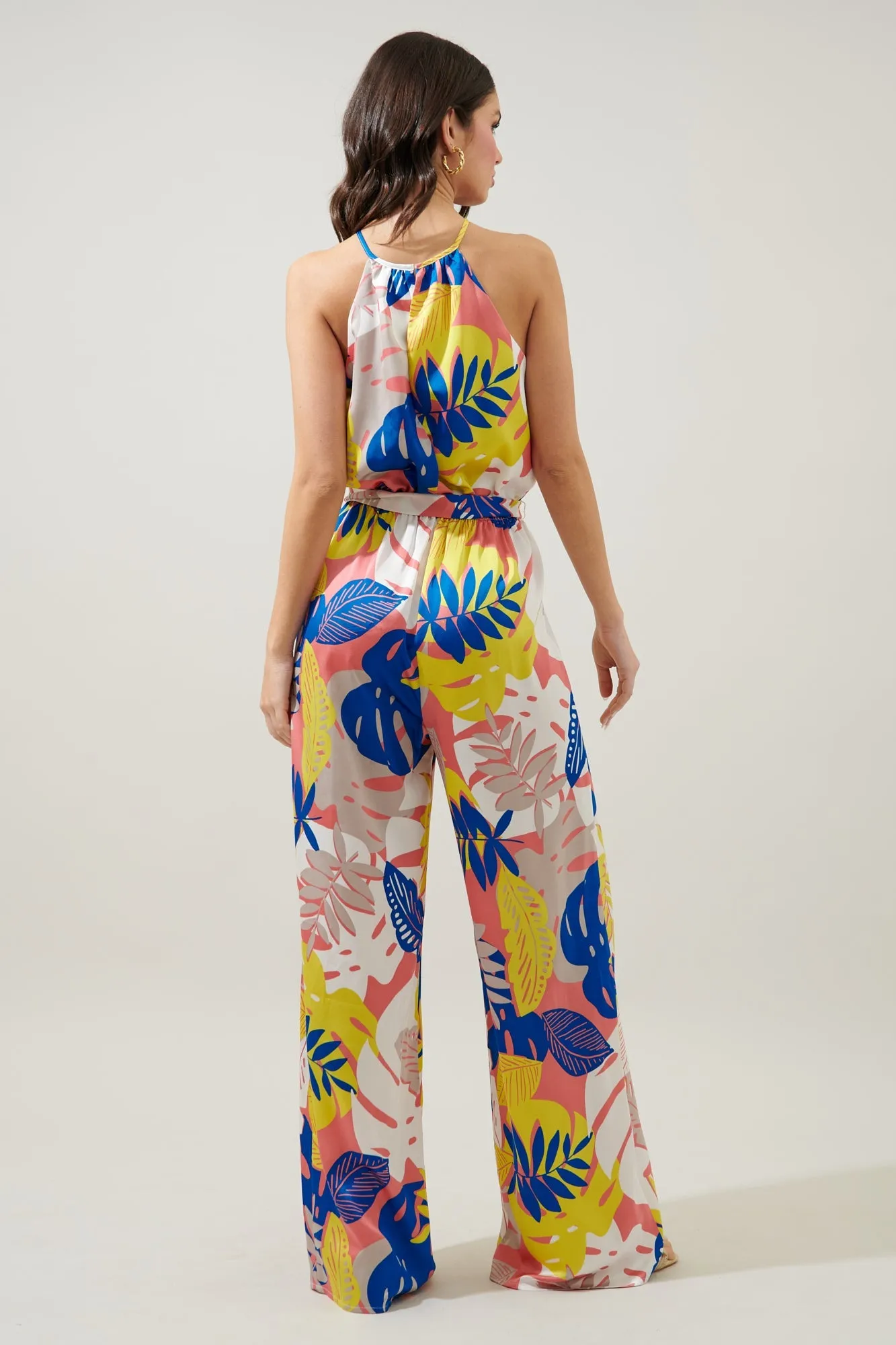 Tropical Paradise Wide Leg Jumpsuit