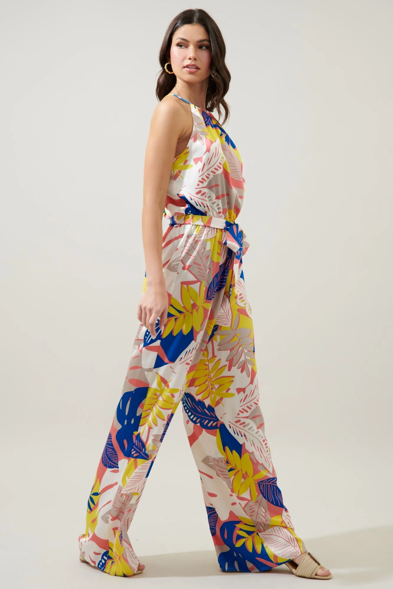 Tropical Paradise Wide Leg Jumpsuit