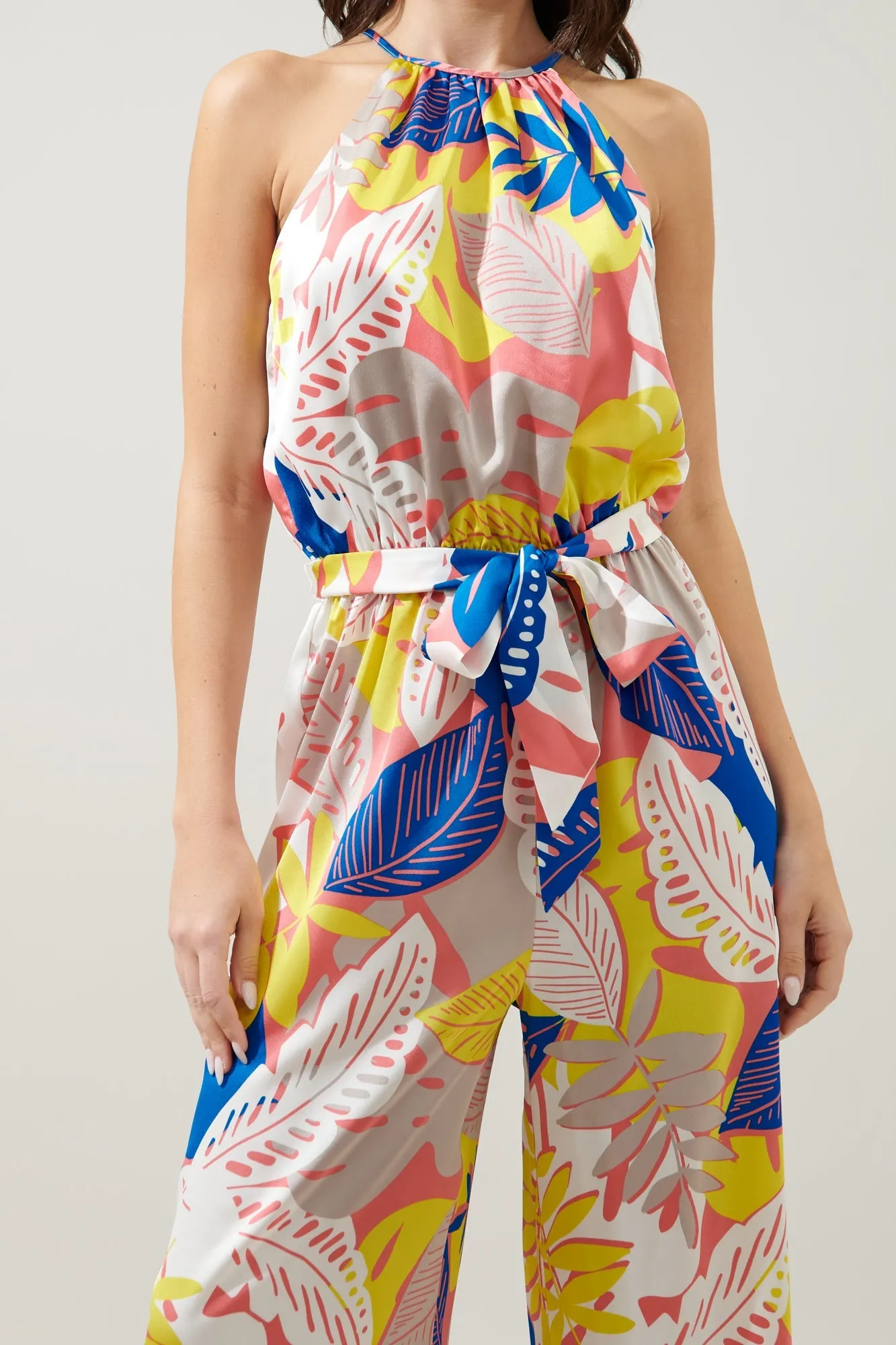 Tropical Paradise Wide Leg Jumpsuit
