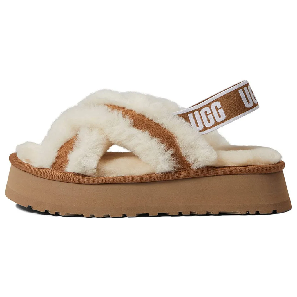 Ugg Disco Cross Slide Suede Sheepskin Women's Sandals