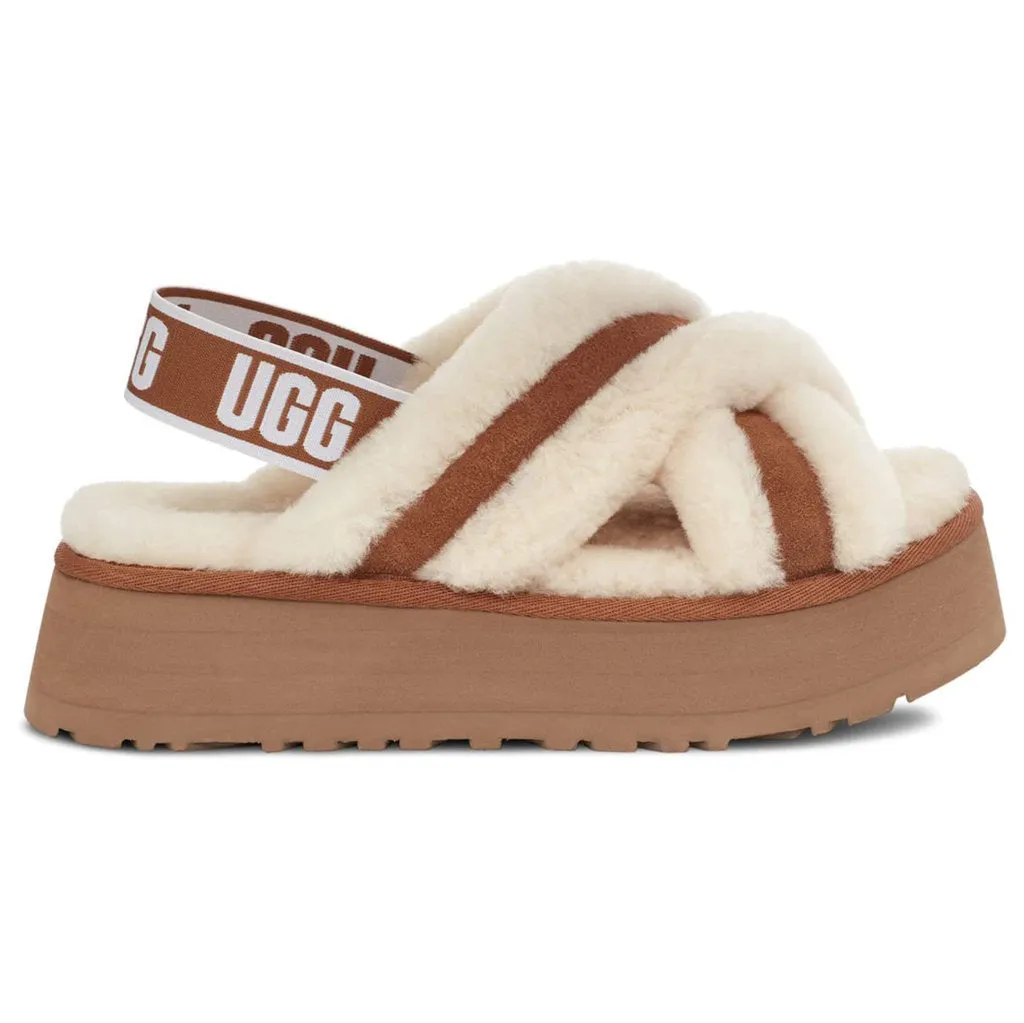 Ugg Disco Cross Slide Suede Sheepskin Women's Sandals