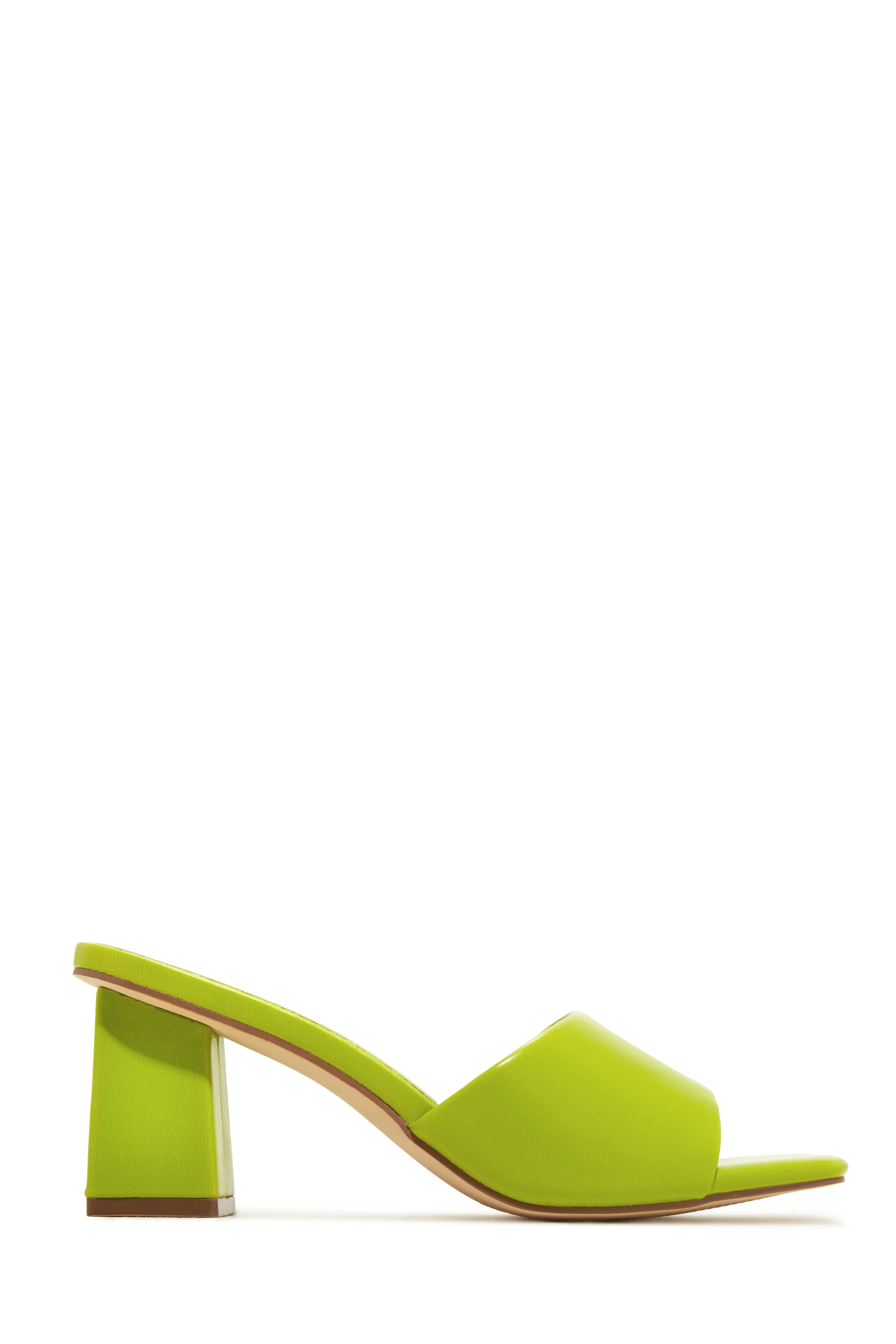 Valentine Block Heel Mules - Black