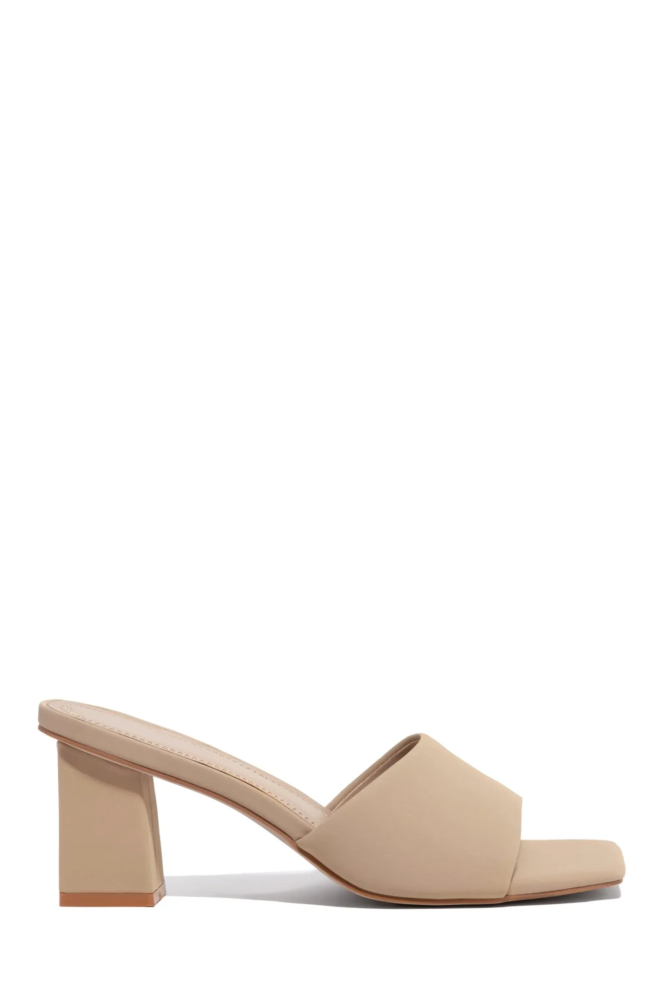 Valentine Block Heel Mules - Black
